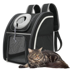 3 Wege Katze Hunde Haustier Rucksack Reise Auto Katzenrucksack Netzfenster 9kg