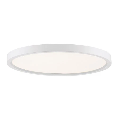 Outskirts LED Flush Mount in Matte White - Picture 1 of 5