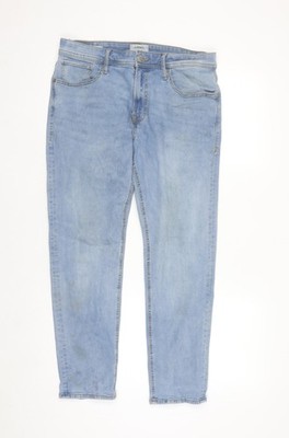 JJ Rebel Herren Jeans blau helle Waschung Denim 32W 30L Regular Fit
