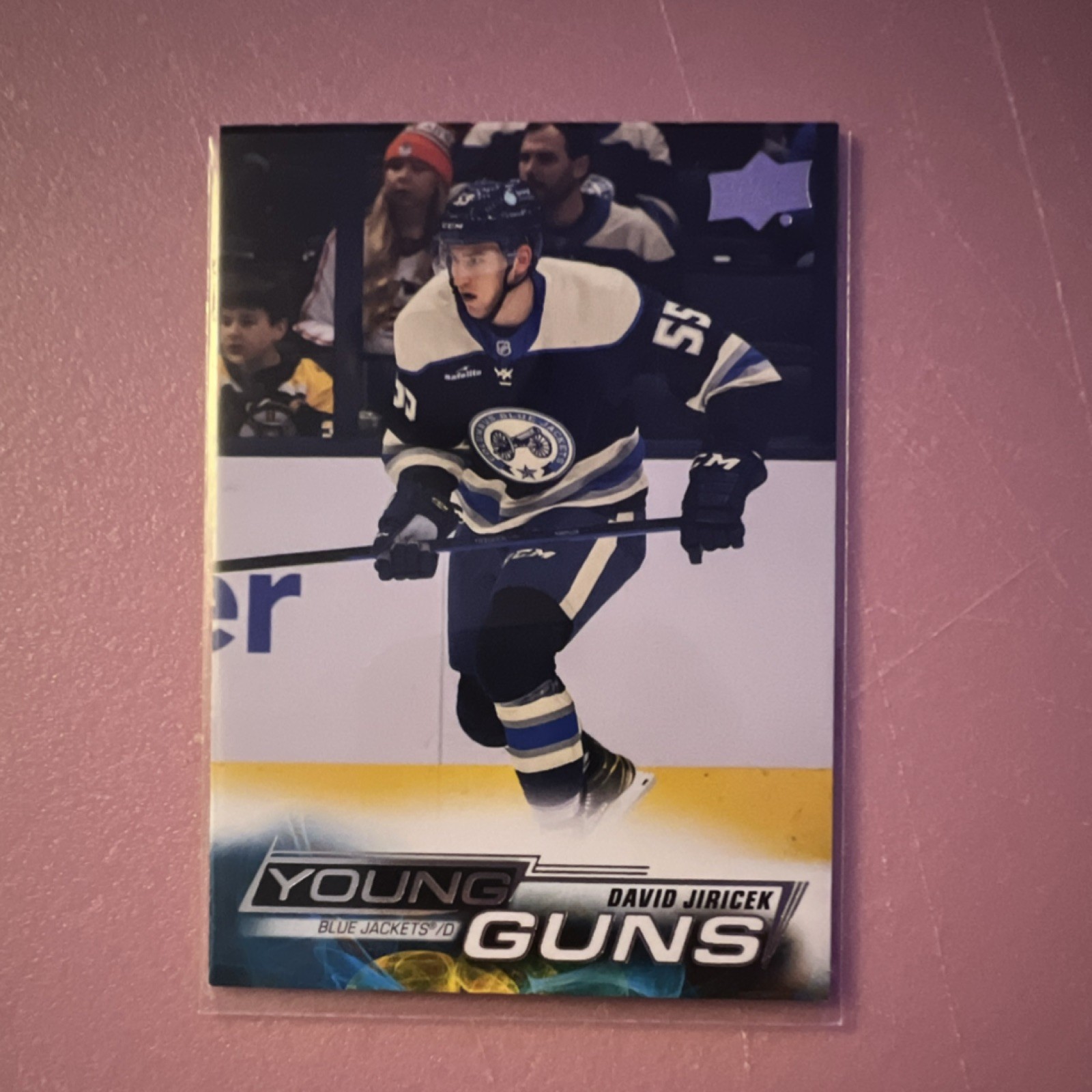 Upper Deck 2022-23 Series 2 Young Guns Rookie David Jiricek Blue Jackets #472
