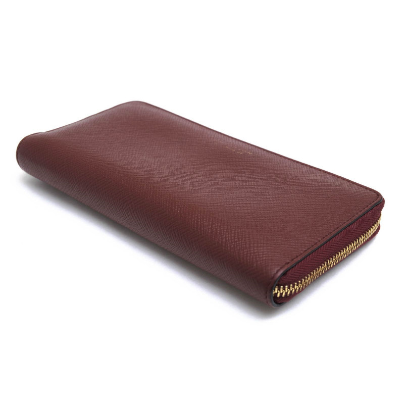 SMYTHSON Panama Zip-Around Leather Long Wallet in Brown Boxed [EX] LTD From JP image 5