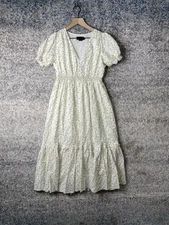 HATCH Emmeline Maternity Dress Women’s Ivory Floral Midi Cotton Prairie Size 0