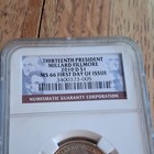 2010-D $1 Presidential Dollar Millard Fillmore NGC MS66 First Day of Issue — photo 3