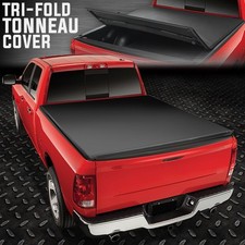 For 09-24 Dodge Ram Truck 66 Bed Tri-fold Adjustable Soft Trunk Tonneau Cover