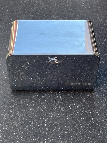 Vintage Retro Mid Century Chrome Lincoln Beauty Ware Bread Box Pie Shelf MCM