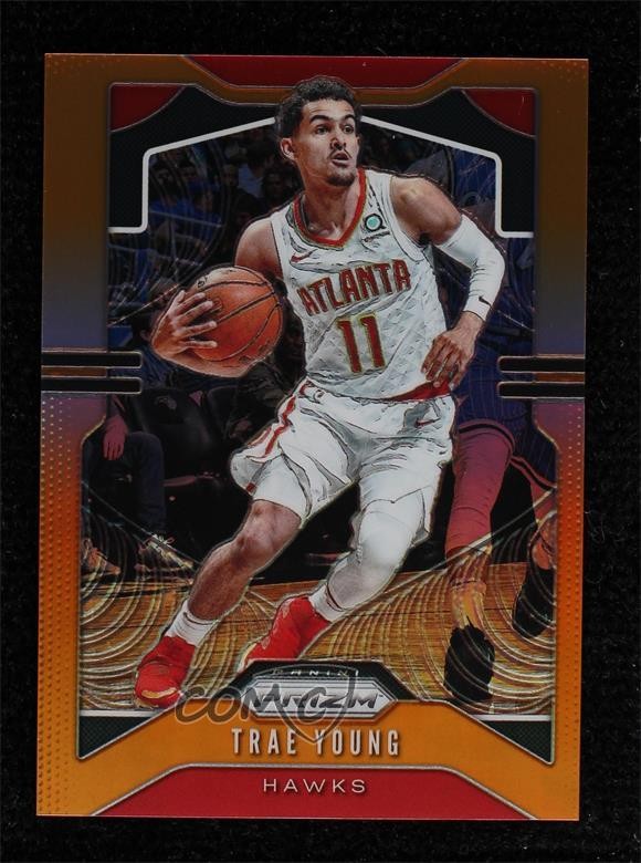 2019-20 Panini Prizm Orange Prizm 16/49 Trae Young #31 uq4