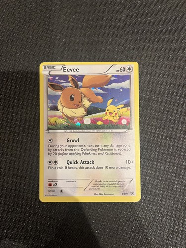 Low Pop Rare NM-/LP+ Eevee BW97 Black & White Holo. Express Shipping!