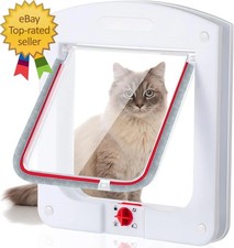 Pet Door for Cats and Dog Cat Flap Door Interior Exterior Cat Weatherproof Pet 4