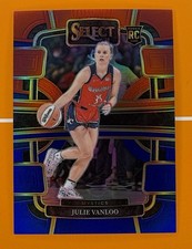 2024 Panini Select WNBA Julie Vanloo /399 Concourse Red & Blue Prizm Rookie RC
