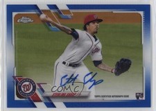2021 Topps Chrome Rookie Blue Refractor 117/150 Sterling Sharp #RA-SSH Auto 1e19