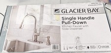 Kagan Single-Handle Pull-Down Sprayer Kitchen Faucet w/Soap Dispenser Stainless