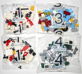 LEGO 10184 Town Plan: 9 NEW SEALED BAGS ONLY (partial set) #1 x4, #3 x2, #4 x3