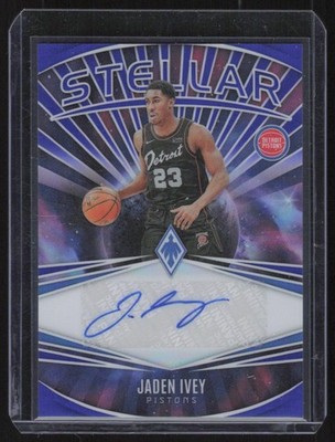 2023-24 PURPLE JADEN IVEY AUTO 23/25 DETROIT PISTONS #SS-JIV
