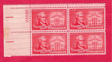 US  SCOTT #1086  ALEXANDER HAMILTON    3¢ MINT   PLATE BLOCK OF 4   1957  25599