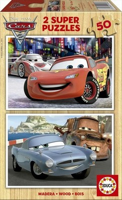 Educa - Holzpuzzle - Disney Cars 2
