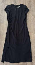 Cache Little Black Dress Sexy Stretch LBD Office Siren Sheath Dress Size 12 NEW!