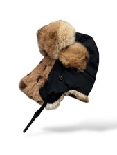 Vintage Real Fur Ushanka Hat W285 Men's Size OS