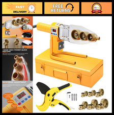 Plastic Welder Machine 1500W 110V Electric Pipe Welding Tool w/ Pipe Cutter 64MM