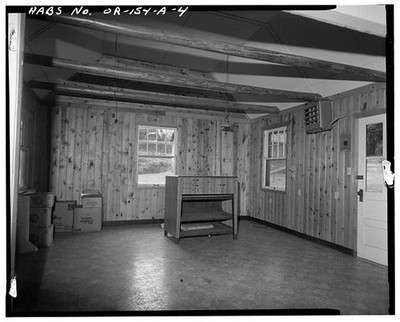 4. VIEW OF INTERIOR - Agness Guard Station, Office, Confluence of Rogue &