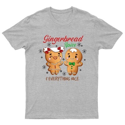 Gingerbread Spice Everything Nice T-Shirt Unisex Geschenk Retro Lustig Damen