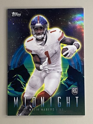 2024 Topps Midnight Malik Nabers Rookie #72 Morning Parallel /149 Giants I-5101
