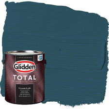 Glidden Total 1 Gal. Blue Bayberry/Green Semi...