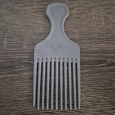 Vintage Goody Hair Pick Crocodile Textured Made In USA Gray Lift Comb