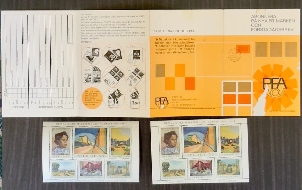 1969 PFA Philatelic 12 Stamp Booklet MNH Stamps-First Day Cover-Souvenir Sheet - Image 4 of 4