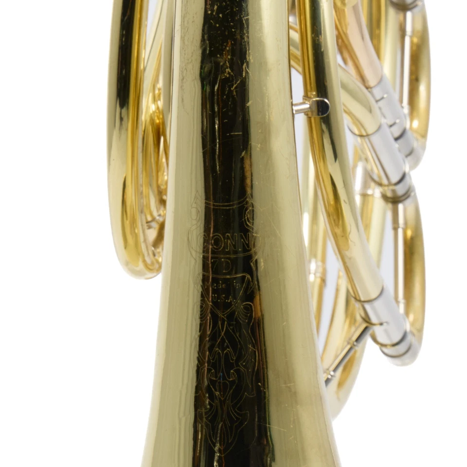 C.G. Cuerno francés de latón amarillo envolvente Geyer modelo Conn 7D SN 452325 BONITO Foto 3 de 4