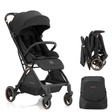Gravity Folding Baby Stroller - Portable Travel Toddler Stroller w/Adjustable...
