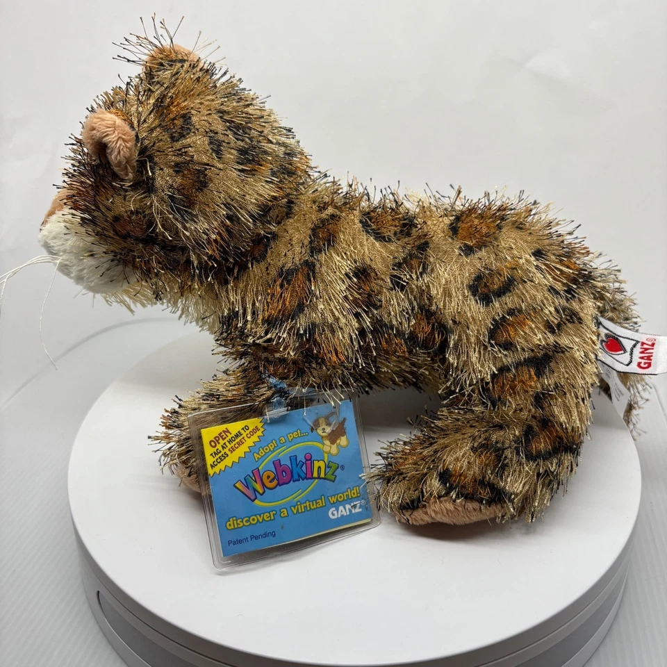 Webkinz Leopard Plush Toy Ganz 2007 Tag Adopt a Pet Virtual World Secret Code - Image 3 of 4