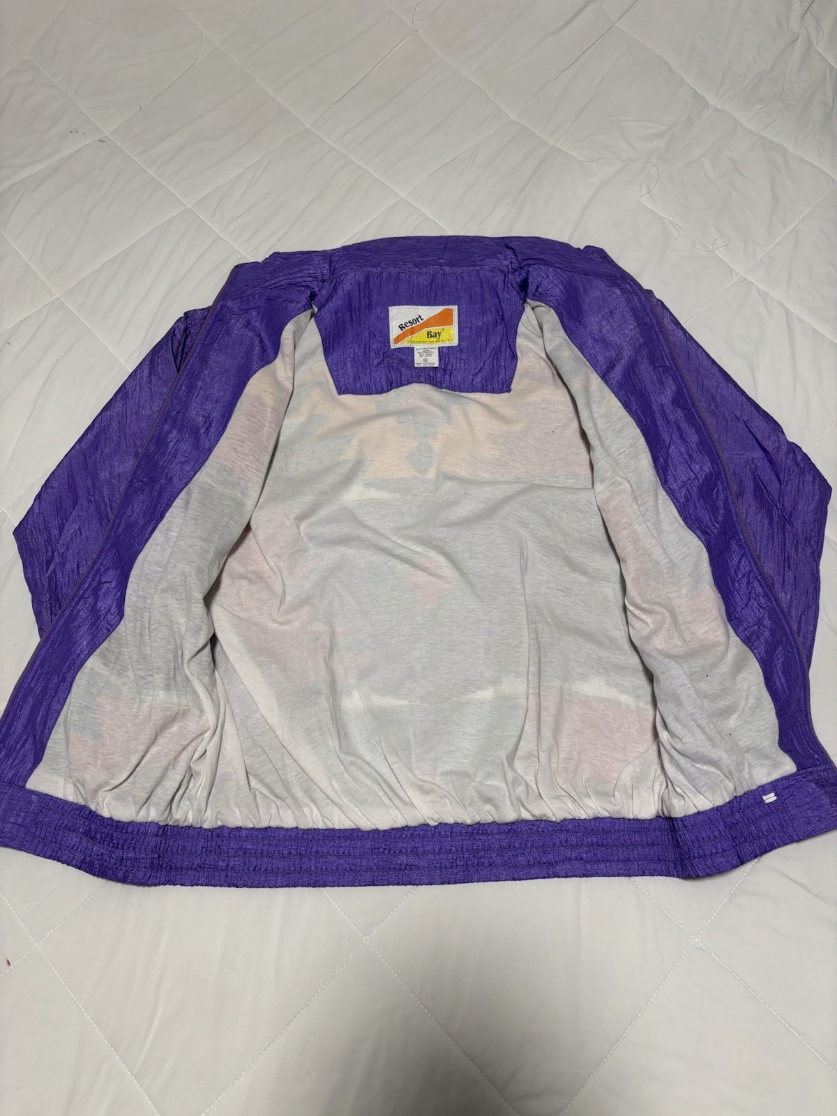 Vintage Aztec Pattern Nylon Jacket Size S Geometr… - image 4