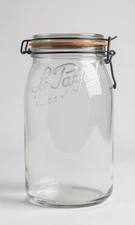 Le Parfait Super Jar 3L French Glass Canning Jar w/Round Body Snap Lid