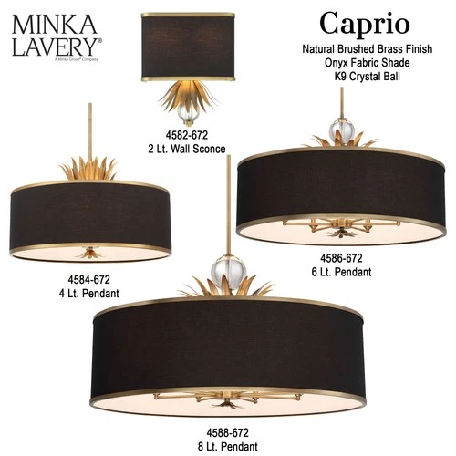 Minka Lavery 4584 Caprio 4 Light 24"W Multi Light Pendant - Natural Brushed - Picture 9 of 12