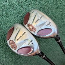 Wilson Deep Red Golf Clubs Set 3H 4H Graphite Shafts Mens Flex