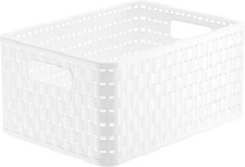 Rotho Korb Country A5, 11 L weiß  Boxen, Körbchen & Kisten