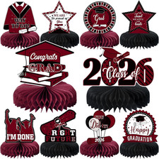 10PCS Graduation Party Decorations Class of 2026 Congrats Grad Table Centerpiece