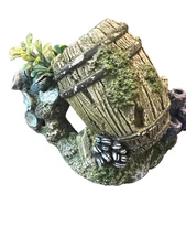 Aquarium Decoration-Barnacle Barrel-Submersible Heater-Fish Net-Thermometer+More