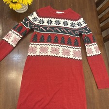 Children  s Place Size 14 Girls Sweater Dress Christmas