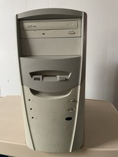 Vintage Retro PC Case Beige Computer Case ATX Retro Tower White USED Pentium a2