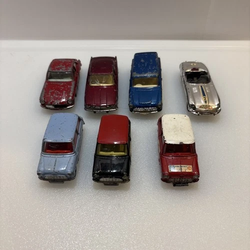 Lot Of 7 Vtg Corgi Cars- Mini Cooper, Others - Made In Gt. Britain, Played With