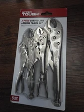 HYPERTOUGH 3 PIECE LOCKING PLIER SET W/ QUICK RELEASE LATCH