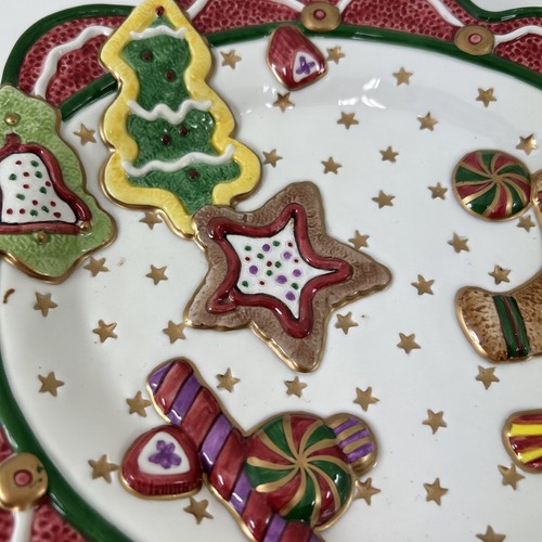 Christmas Fritz And Floyd Gingerbread Serving Cookie Platter For Santa 9 1/2/8” - Picture 4 of 11