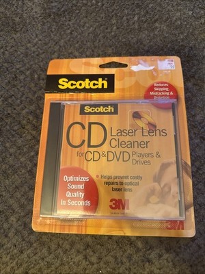 NEW 3M Scotch Laser Lens Cleaner Disc Sealed for CD / DVD AV101
