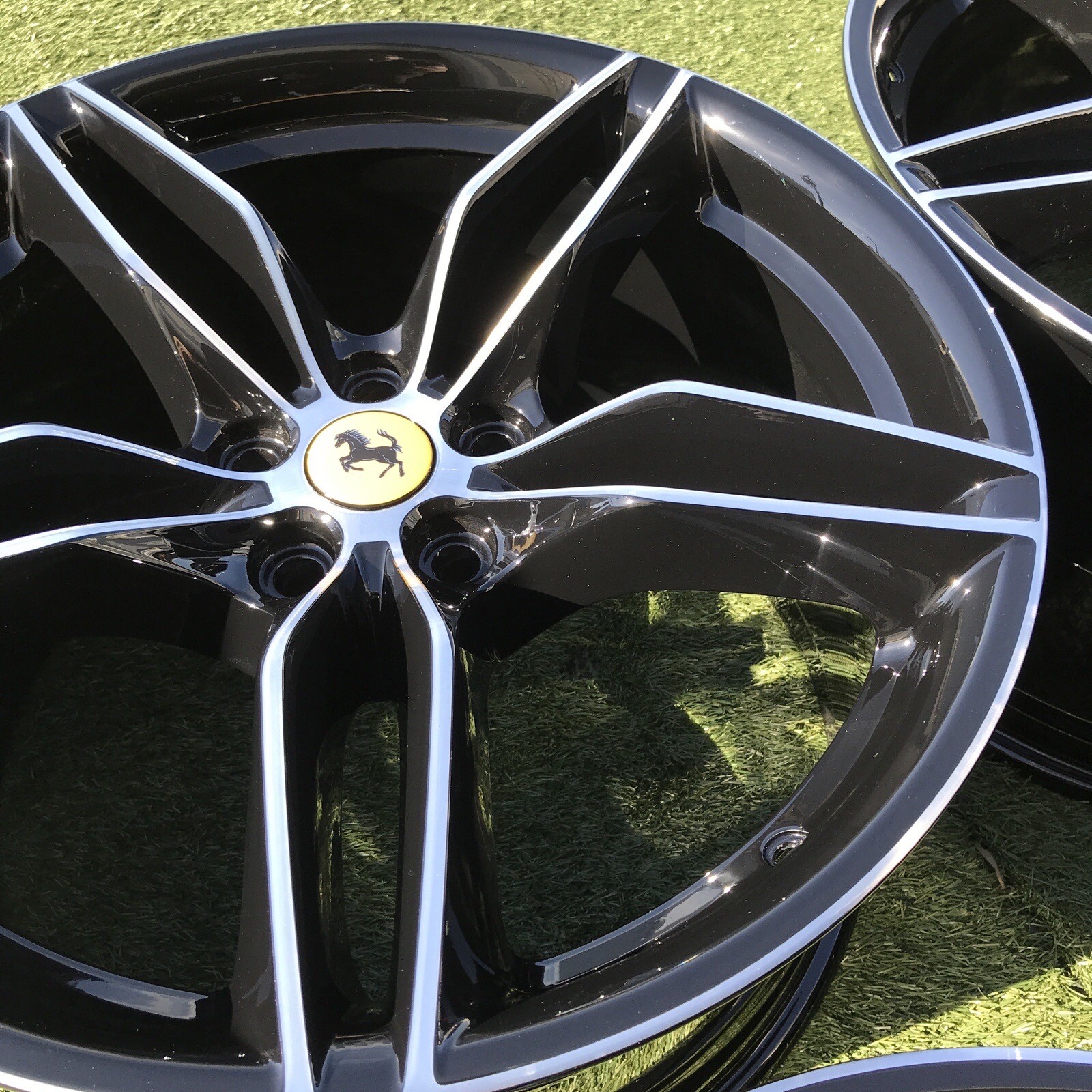 20" FERRARI 812 SUPERFAST F12 RIMS OEM SET 4 BLACK GTS TDF SF90 WHEELS F8 488