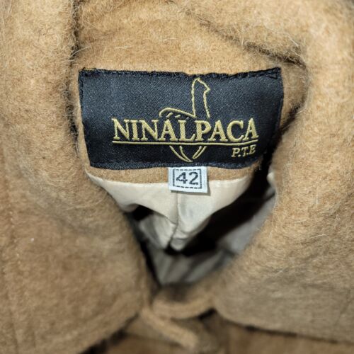Blazer Ninalpaca Mujer Talla 42 Marrón Lana Alpaca Hecho en Perú Abrigo Chaqueta Frío - Imagen 13 de 21