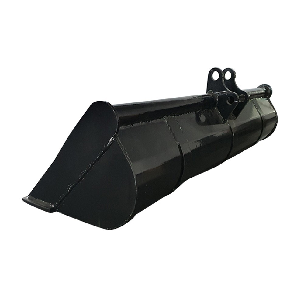 AGT 1200mm Plain Bucket Attachment for Mini Excavators Digger 0.8-1.8 Ton Black