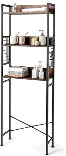 The Toilet Storage Shelf 3Tier Over Multifunctional Bathroom Organizer w/Large