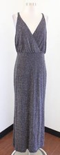 Vince Camuto Black Iridescent Glitter Metallic Evening Dress Formal Size 12