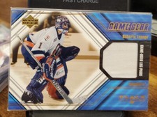 2000-01 Upper Deck #L-RL Roberto Luongo Black Diamond Hockey Game Gear NHL